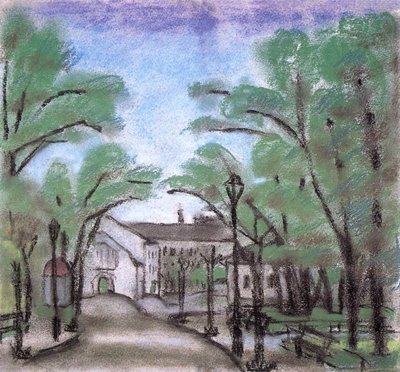 Walkway in the Park by Ede Bohacsek